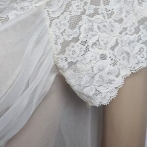 Shadowline White Lace Fabric